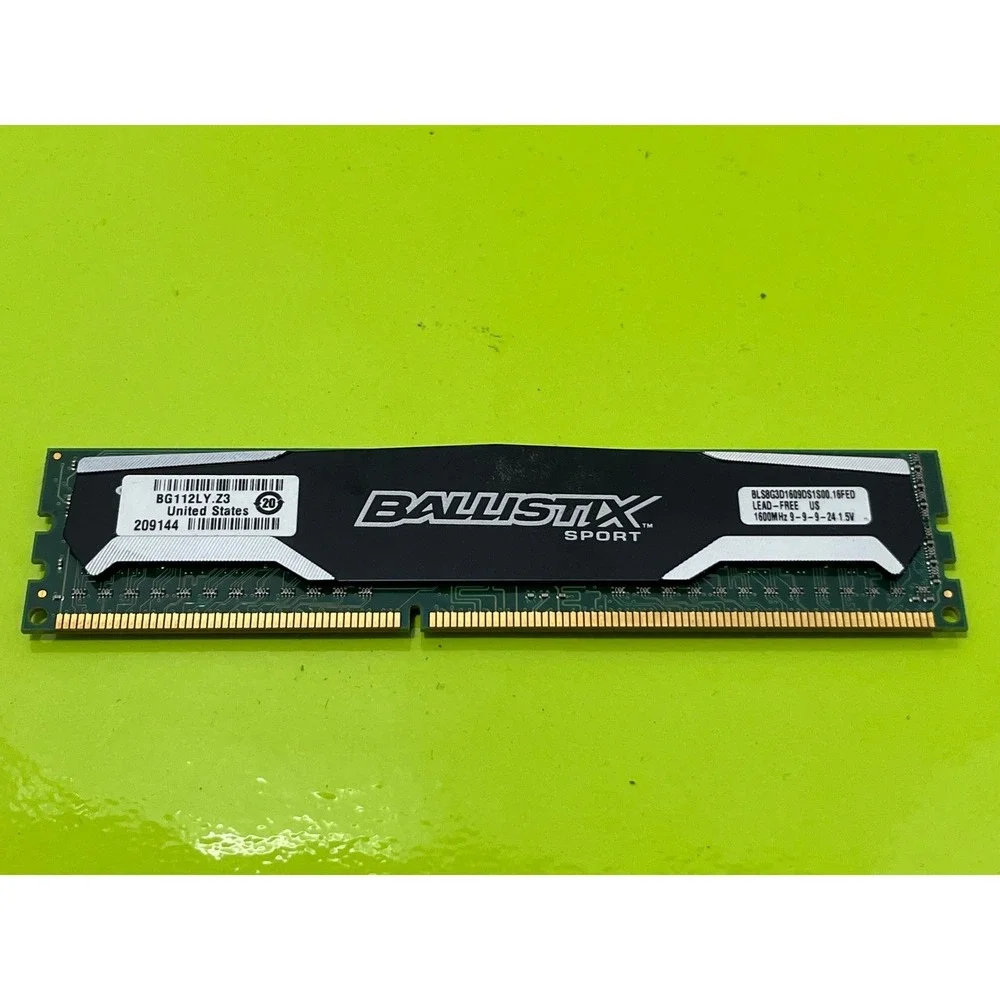 Crucial Ballistix Sport 8GB DDR3 1600MHz RAM BLS8G3D1609DS1S00.16FED‎ Memory